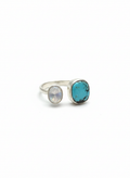 Anillo Ajustable Luna Turquesa