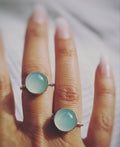 Anillo Calcedonia Aqua