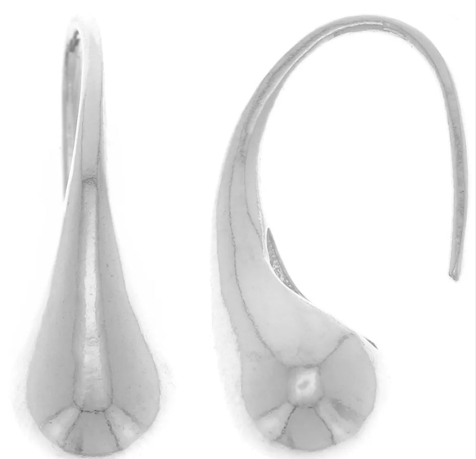 Pendientes Gota de plata de ley